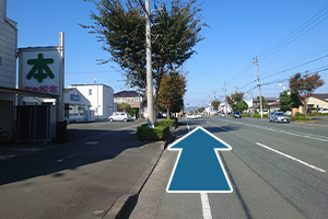 泉町方面からの道順3